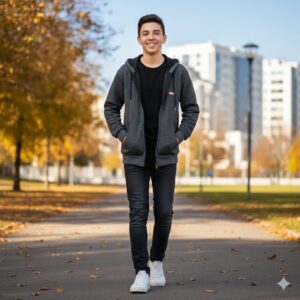 Campera Friza con Capucha
