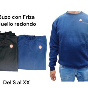 Buzo con Friza Cuello Redondo del S al XX